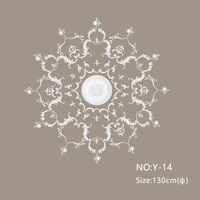 Y-14 Guanyu Haute Qualité Style Européen Plafond Roses Polyuréthane Médaillons Écologique Paintable Installation Rapide pour Hôtels