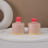 Boîte à poudre de maquillage en plastique personnalisée OEM Yuecai avec ruban et cordon, pot cosmétique, contenants cosmétiques, applicateur éponge pour marques