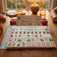 Offre Spéciale : Ensemble de Mahjong Américain en Acrylique à 4 Couches, 160 Pions Gravés Sirène, pour Fêtes à Domicile