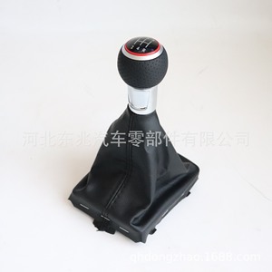 Audi A3 Gear <b>Shift</b> <b>Knob</b> Leather Black Perforated Ergonomic Design For Manual Transmission Cars - Product Image 4