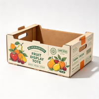 Boîte à fruits personnalisée, délicate, pliable, en carton ondulé, pour cerises, bananes, bleuets, en vente