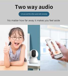 Caméra intelligente <span class=keywords><strong>sans</strong></span> fil pour animaux de compagnie avec surveillance <span class=keywords><strong>WiFi</strong></span> double bande, audio bidirectionnel, détection de mouvement, vision nocturne HD 1080p, grand angle de 130 degrés, cloud - Product Image 5