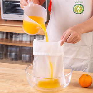 Bolsa de filtro de nailon con cordón, tamaño grande, para leche de soja, condimentos, guisos, carne, decoctos, filtro de líquidos con cierre - Product Image 3