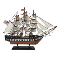 Modelo de Barco USS CONSTITUTION de 38 cm, Calidad de Museo, Edición Limitada, Modelo de Barco Americano de Madera, Decoración MAGA