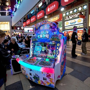 Máquina recreativa de videojuegos operada con monedas para adultos, equipo de arcade para niños, máquina de lotería nacional de tiro, Naughty Shark, Crazy Devil City - Product Image 1
