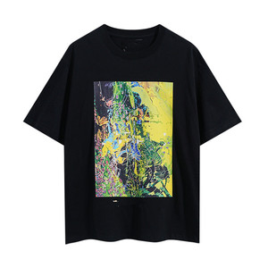 T-shirt graphique tendance à motif de dessin animé, streetwear décontracté surdimensionné pour hommes et femmes - Product Image 4