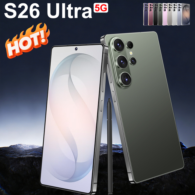 S26 Ultra Phone High Quality 16GB RAM 1TB Storage 5G Battery Dual SIM French Screen Mobile Gaming
