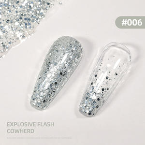 Vernis à ongles en gel <span class=keywords><strong>de</strong></span> 15 ml, paillettes scintillantes, lampe LED, résine, paillettes scintillantes, diamant broyé, gel pour salon à domicile, <span class=keywords><strong>bricolage</strong></span> - Product Image 5