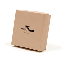 Boîte à bijoux personnalisée recyclable, emballage en papier personnalisé, boîtes à bijoux en carton avec pochette