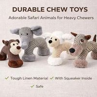 Jouet à mâcher durable en peluche tressée en forme d'arche pour chien, porte-clés pour le nettoyage des dents et l'entraînement des animaux de compagnie