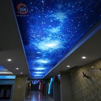 Membrana de PVC con Impresión de Nebulosa Espacial Profunda, Auténtica, Garantizada por la Fábrica en China, para Proyectos de Decoración de Interiores