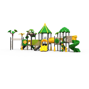 Nhà Máy Customized Jungle Theme Trẻ Em Tập Thể Dục Sân Chơi Ngoài Trời Thiết Bị Với Trò Chơi Trượt Nhựa Lớn - Product Image 1