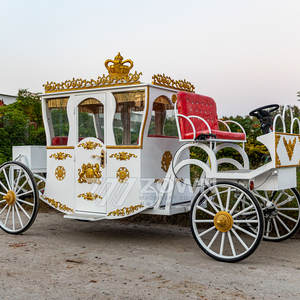 Luxuriöse elektrische königliche Reisewagen Hochzeitswagen klassische komfortable europäische königliche Kutsche - Product Image 5