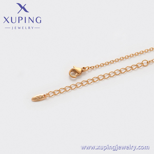 S00141811 XUPING joyería 18K chapado en oro moda joyería fina collares circón CZ <span class=keywords><strong>Luna</strong></span> corazón colgante collar para mujer hija - Product Image 4