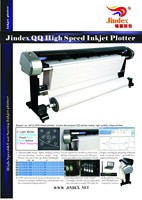 Imprimante traceur jet d'encre Jindex CAD 4 têtes avec une largeur de 225 cm et des encres monochromes