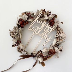 Décorations de gâteau DIY style Mori : lettres et chiffres, accessoires photo à suspendre au mur - Product Image 1