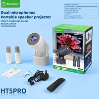 Projecteur Home Cinéma Hy300Proktv Android 11 – Nouveauté Explosive Transfrontalière – Résolution 4K Ultra HD – K-Song – Batterie Intégrée – Style Cinéma LED