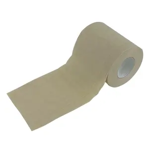 China Factory Cheap Wholesale Unbleached Super Soft 1/2/3ply Hotel Bathroom Toilet Paper Roll