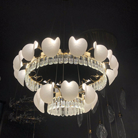 Lustre Suspendu de Luxe pour Villa, Style Loft, Personnalisable, avec Abat-jour Rond en Bois, pour Escalier