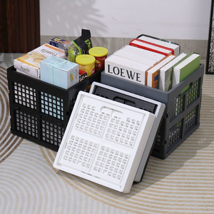 Cesto Pieghevole Quadrato per Frutta, Contenitore Multiuso, Organizer per Bagagliaio Auto e Snack da Campeggio - Product Image 2