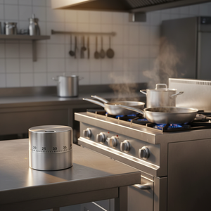 Temporizador de Cocina Mecánico de Acero Inoxidable con Función de <span class=keywords><strong>Cuenta</strong></span> <span class=keywords><strong>Regresiva</strong></span>, 60 Minutos Máximo, Ecológico y Fácil de Usar para Cocinar y Oficina - Product Image 1