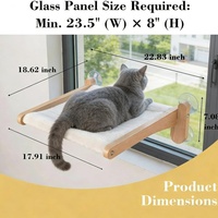 Perchoir de fenêtre pour chat, étagères d'escalade pliables pour chat, hamac de fenêtre pour chat peu encombrant avec ventouses puissantes