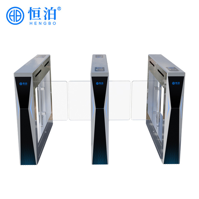 Hengbo High Speed Turnstile Gate with QR Code Scanner Biometric Access Control Turnstiles for Metro Station
