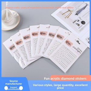 Cross-border Acrylic Rhinestone Stickers Eye Makeup Face-Decorating Diamond <strong>Children</strong> Face Decals DIY - Product Image 4