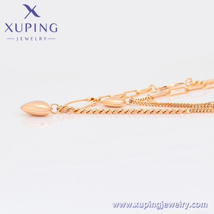 <span class=keywords><strong>XUPING</strong></span>-joyería de lujo para mujer, collares de varias plantas chapados en oro y cobre ambiental, color dorado de 18K, S00152965 - Product Image 5
