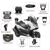 Protection d'échappement en acier à haute teneur en carbone pour scooter, barre anti-chute, protection d'échappement de moto pour Forza350