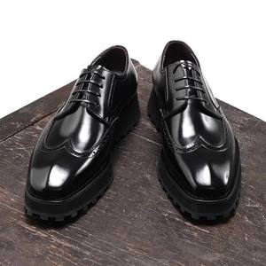Nouvelles Chaussures Oxford Décontractées pour Hommes en Cuir Pleine Fleur Goodyear Welted, Style Vintage Lavé, Semelle en Caoutchouc Imperméable, Collection Automne - Product Image 1