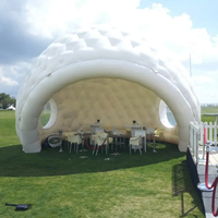 Tente gonflable publicitaire de grande taille avec éclairage LED, cabine photo, dôme de fête disco gonflable extérieur à vendre