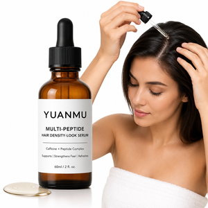 Sérum Multi-Peptides Bio Anti-Frisottis Sans Rinçage Anti-Chute de Cheveux pour une Densité Capillaire Accrue et des Cheveux Plus Épais (Marque Blanche) - Product Image 1
