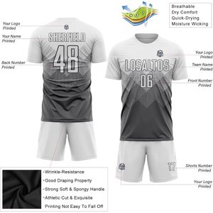 Conjunto de Camiseta de Fútbol Personalizada, Estilo Degradado de Dos Tonos, Uniforme Sublimado que Absorbe la Humedad para Hombres, Mujeres y Jóvenes - Product Image 3