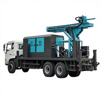 Foreuse hydraulique robuste montée sur camion pour puits profonds