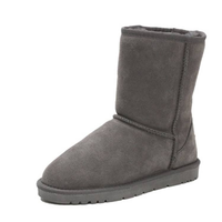 Bottes d'hiver classiques unisexes mi-mollet en daim, doublées de fourrure chaude, antidérapantes, pour l'extérieur, avec plusieurs choix de couleurs