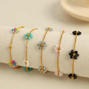 สร้อยคอคริสตัลรูปดอกไม้ โซ่ทองประดับคริสตัลไรน์สโตน ดีไซน์ดอกเดซี่ สำหรับผู้หญิง สวมใส่ได้ทุกวัน - Product Image 2