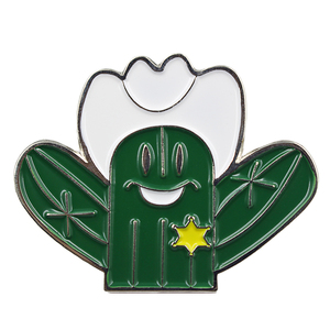 Logo personnalisé en gros mexicain Cactus Cowboy ajusté strass chapeau cadre broches Chalino breloques San <span class=keywords><strong>Judas</strong></span> Baseball chapeau broche - Product Image 1