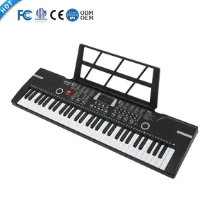 BD موسيقى حجم متوسط الكترونية 61 لوحة المفاتيح آلة موسيقية متعددة الوظائف لعبة العازل الموسيقية للأطفال