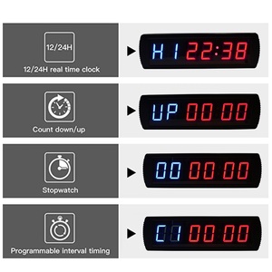 Minuteur d'entraînement multifonctionnel GANXIN à LED pour CrossFit, programmable avec télécommande, idéal pour la gym et le fitness - Product Image 2