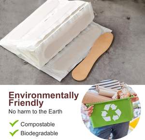 에코 무취 아이스크림 시음 숟가락 자작 나무 나무 숟가락 제조 작은 나무 숟가락 미니 - Product Image 4