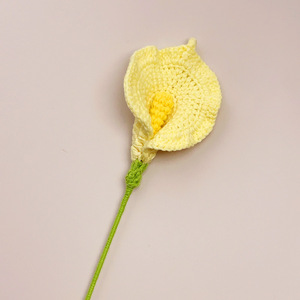 Calla Lily Crochet mô hình Crochet mô hình hoa vĩnh cửu Hoa Crochet hoa nhân tạo bó hoa - Product Image 6