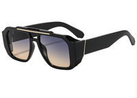 Lunettes de soleil rétro à double barre Bettega, mode européenne et américaine, pour la rue, pour hommes et femmes, protection UV