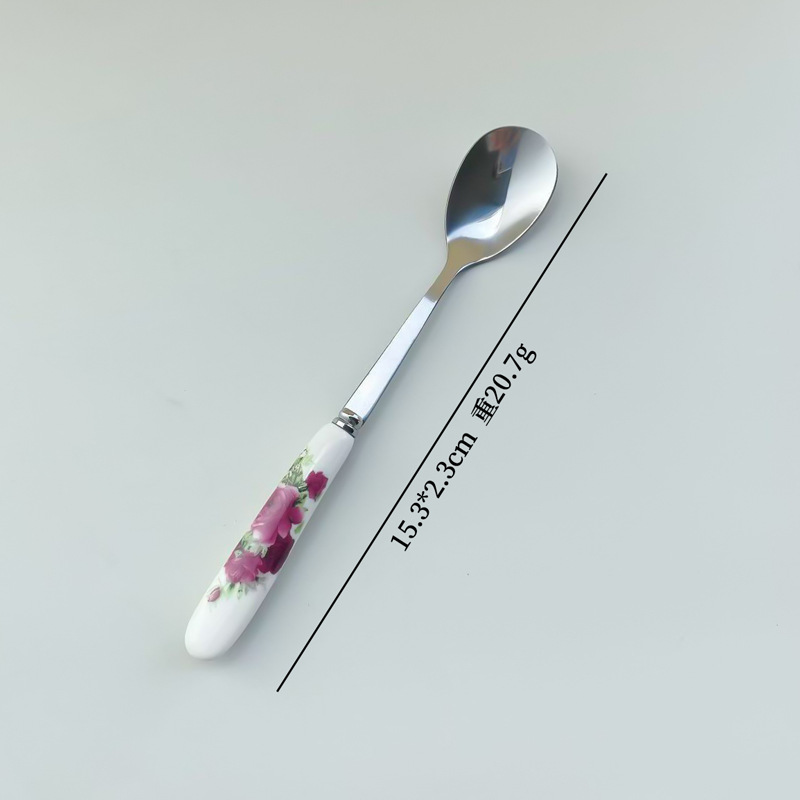 ช้อนกุหลาบสีชมพู แบบ B