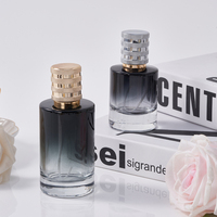 Botol parfum, khusus kualitas 50ml warna gradien Mewah Unik dengan kotak kemasan