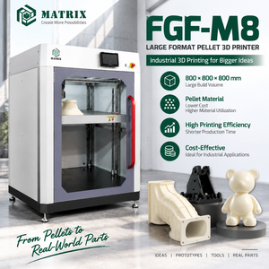 Machine d'impression 3D industrielle à granulés avec une taille d'impression de 800x800x800 mm pour la production en usine - Product Image 1