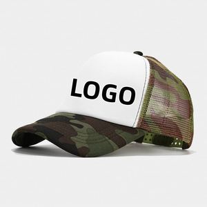 หมวกกีฬาสีดำขาวล้วน ปักโลโก้ตามสั่ง ขายส่ง - Product Image 1