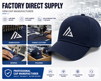 Casquette de baseball personnalisée en gros à 5 panneaux en coton, visière incurvée réglable, logo brodé, unisexe, promotionnelle, style « Dad Hat »