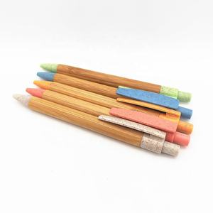 定制标志印刷回收环保笔礼品促销友好竹制圆珠笔促销 - Product Image 2