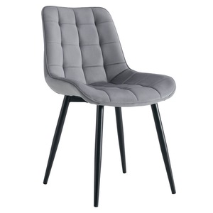 Ensemble de salle à manger 4 chaises en tissu et similicuir, style nordique moderne, pour table de salle à manger - Vente en gros à prix réduit - Product Image 3